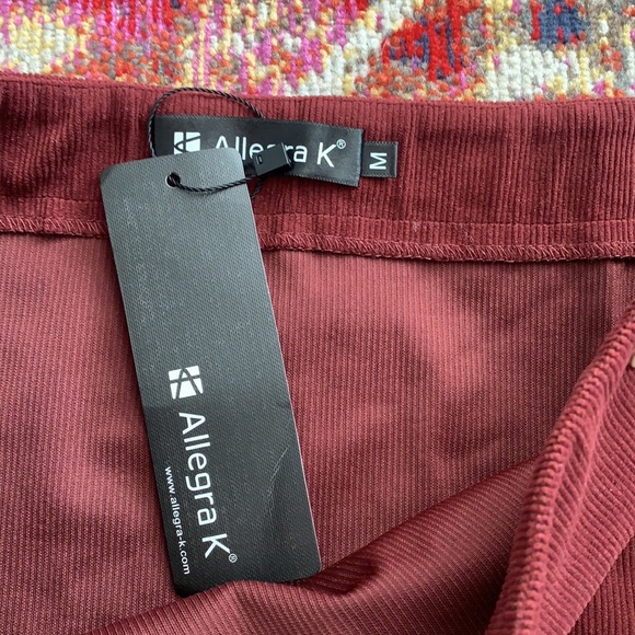 Allegra K Corduroy Button Ruffled Trim Mini Skirt - Picture 7 of 9